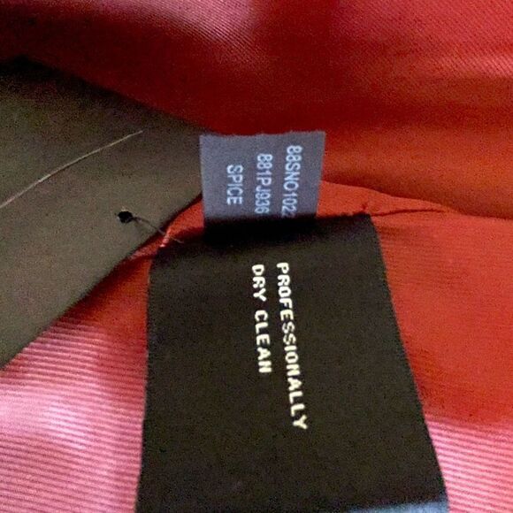 Ellen Tracy burnt orange wool angora blend 3 button coat sz 14P small side slits - Picture 11 of 13